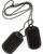 Black Rubber Dog Tag Silencers, Fits Around Tags - thumbnail image 2