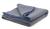 Military Blanket Danish Issue Grey / Striped Wool Blanket with Stitched Edges, New - thumbnail image 1