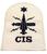 Naval Badge CIS Communication information systems naval badge - Working dress white