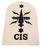 Naval Badge CIS Communication information systems naval badge - Working dress white