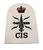 Naval Badge CIS Communication information systems naval badge - Working dress white
