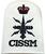 Navla Badge CISSM Communication information systems Submariner naval badge - Working dress white