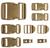 Buckle Accessory Set 9 Spare Buckles / Toggles In Black, Coyote  Or Olive, New - thumbnail image 2