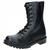 Highlander Combat Assault Boots British Army Style Black Leather Hi Leg Cadet Boots FOT018 (9eyelet)
