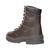 Brown fabric and leather hileg boot - thumbnail image 3