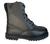 Cadet Boot British Army Style Mid-Leg Black Leather Coated Boots - FOT091