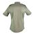 Olive Green French Military issue Short sleeved Herringbone shirt, New