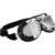 Flyers Goggles Mil-Com Pilot style Lightweight Chrome or Black Padded Aviator goggles