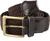 Elasticated Belt Military Style countryman Woven Belt with LeatherTrim, New