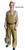 Khaki Bib And Brace 100% Cotton Overalls / Dungarees, New