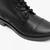 Cadet Boot Black Grain Leather 6 Eye Cadet Boot with Rubber Sole - M391A