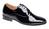 Black Patent Wedding Shoe Officer Dress Uniform Shoes, Oxford Tie Shoe (M710AP)