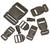 Buckle Accessory Set 9 Spare Buckles / Toggles in Black, Coyote  or Olive, New