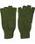 Fingerless Gloves Unlined Acrylic Mittens In Black Or Olive - thumbnail image 2