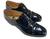 Black Military Issue Patent Leather Shoes with Leather Sole, Used Graded