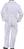White Boiler Suit Poly Cotton Boilersuit Coverall With presstud front, New - thumbnail image 4