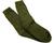 Short Ribbed Socks, Pack of 2 French Military Issue Olive Green or black, New