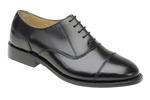 Oxford capped shoes with leather sole