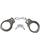 Handcuffs Chrome / Silver Finish Standard Handcuffs with 2 Keys (4801)