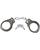 Handcuffs Chrome / Silver Finish Standard Handcuffs With 2 Keys (4801) - thumbnail image 2