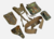 Flecktarn Camo Webbing Pouch set BW Field suspender system 6 Pieces - thumbnail image 2
