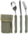 Fold Out KFS Set Knife Fork and Spoon Cutlery Set With Pouch (Mil-Tec) - thumbnail image 2