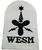 Naval Badge WESM weapons engineer submariner naval cloth badge - white working dress