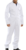White Boiler Suit Poly Cotton Boilersuit Coverall With presstud front, New - thumbnail image 1