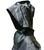 Black Poncho French Riot Police Issue Shaped Hooded Poncho Cape, New - thumbnail image 2