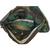 Woodland camo gas mask bag with stud fastening