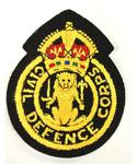 Next product: Civil Defence Corps Sew On Badge