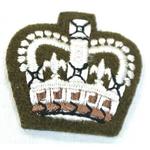 Next product: Sew On Cloth Khaki Sleeve Badges - WO2 / Staff Sergeant Crown