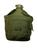 Plastic Military Flask with US military cover olive water bottle and cover - thumbnail image 1