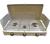 Triple Burner stove Free standing with windshield Or Stands on Legs New Italian Made - thumbnail image 1