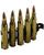 Minimi 5.56 Cartridge Bullet Pack of 5 Display Cartridges with clips
