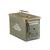 Ammo Box 50 Cal 5.56mm Ammo Box U.S. Military Small Arms Green Ammo Box Cartridge Tin - thumbnail image 1