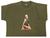 Cotton T Shirt Assault Girl Military Pin Up Girl 100% Green Cotton T Shirt
