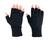 Fingerless Gloves Unlined Acrylic Mittens In Black Or Olive - thumbnail image 1