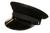 Black Chauffeur Cap Guards Station Master Uniform Peaked Visor Hat Cap, New - thumbnail image 1