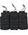 Black Triple Mag Pouch Tactical Molle Duo Magazine Pouch - thumbnail image 1