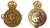 Catering Corps Selection of  Brass and Bi Metal Catering Corps Cap Badges