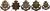 East Surrey Infantry Regiment Cap Badges - thumbnail image 1