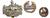 Gloucestershire Regiment Cap Badges And Back Badge - thumbnail image 1