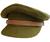 Khaki Cap WWII Style Khaki Peaked Hat Military Officers WW2 style