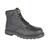 Black Safety Boots Strong Grafters Padded Black Safety Boot Stitched Sole Boots