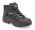 Black Leather Nylon Waterproof and Breathable Safety Trainers With Midsole (M137A)