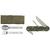 Military Style Folding 3 Part Cutlery set in a pouch - Maxces Style Cutlery Set - thumbnail image 1