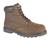 Dark Brown Leather Safety Boot With Padded top / Stitched sole