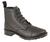 Cadet Boot Black Grain Leather 6 Eye Cadet Boot with Rubber Sole - M391A