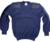 Navy Wool V-Neck Pullover - thumbnail image 1